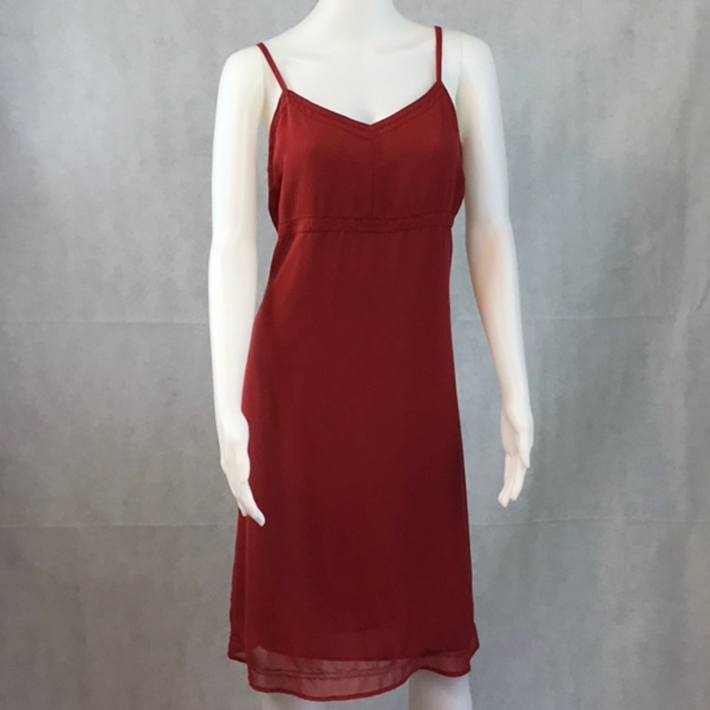 Red slip dress spaghetti strap size 13/14 vintage